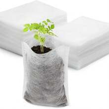 100pcs Nursery Bag Plant Grow Bags Non-Woven Fabric Seeds For Seeding Flower Pots Home Garden Accessories Tools 8*10cm