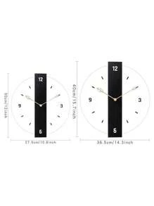 1 Pieza, Reloj de pared de acrílico transparente, reloj de pared con puntero de grano de madera moderna y hoja, diseño personalizado, mecanismo de reloj silencioso sin sonido de tic tac, adecuado para sala de estar, dormitorio, decoración del hogar, cocina, decoración de oficina. Un regalo de vacaciones para amigos. Reloj de pared