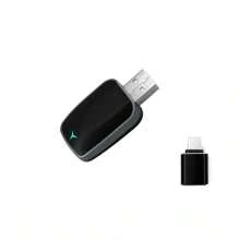 Adaptador inalámbrico de CarPlay, Convertidor de CarPlay con cable a inalámbrico, Conexión automática al sistema inteligente del automóvil, Plug and Play, Bluetooth CarPlay inteligente, ayuda a que CarPlay con cable y Android Auto se conecten de forma inalámbrica a Bluetooth/Wi-Fi