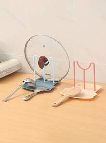 Support pour ustensiles de cuisine, Porte-couvercle de casserole détachable, Organisateur de rangement autoportant