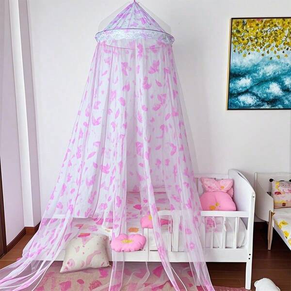 1 pieza Dosel de cama con mosquitero, rincón de lectura y carpa para decoración de habitación, dosel de cama con forma de domo de hojas para decoración de habitación, protección contra insectos para dormitorio y campamento al aire libre, patio y jardín, decoración para fiestas y cumpleaños