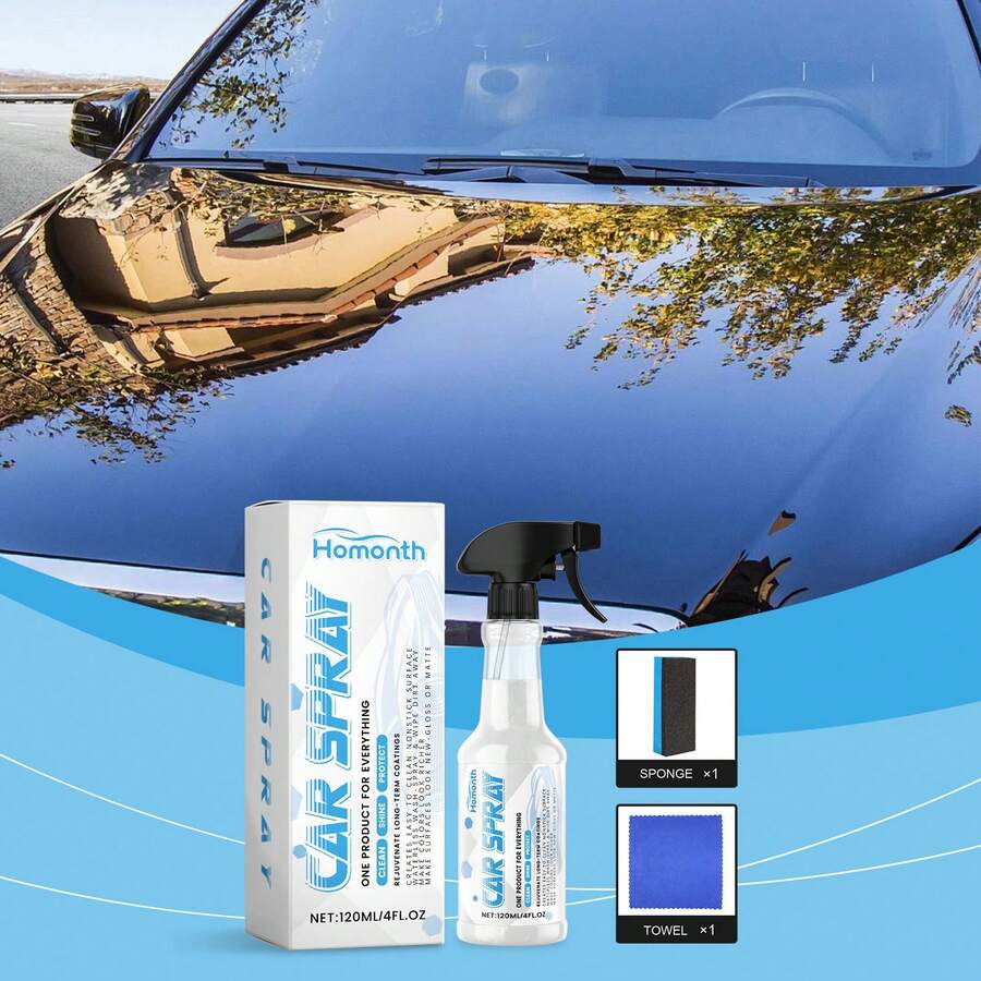 HOMONTH Multi-Function Coating Spray Set, Car Paint Surface Protection Coating For Long-Lasting Shine And Defense