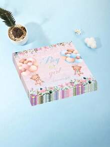 60 件/40 件/20 件，33*33 厘米/13*13 英寸，一次性性别揭秘派对主题餐巾，适合各种主题派对和日常使用，增添节日气氛 - 彩色 - 查看 5