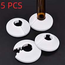 5PCS Radiator Pipe Collars Shower Faucet Angle Valve Pipe Decorative Cover Plastic Rings Spout Guards For Drainage Pipe