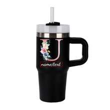 Tasse personnalisée de 14 oz avec lettre de A à Z, tasse à boire de tous les jours, cadeau surprise, cadeau de nouvel an, cadeau d'anniversaire, cadeau de la Saint-Valentin, convient à la famille, aux amis, aux amoureux, à la fête des mères, à la fête des infirmières, à la fête des pères, au mariage, à la remise des diplômes, à la fête des enseignants, multifonctionnel, ornemental, réutilisable, raffiné, élégant, de haute qualité, coloré, moderne, personnalisé, unique, idéal comme cadeau pour lui, idéal comme cadeau pour elle, petit ami, papa, petite amie, maman, famille, amis, salle de thé, maison, jardin, bureau, tasses personnalisées, ambiance chaleureuse