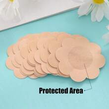100PCS Cloth Nipple Cover Teat Hide Women Disposable Nipple Pasties Piece Breast Petals Invisible Bra Padding Chest Sticker Patch Covers No Marks Prevent Exposure