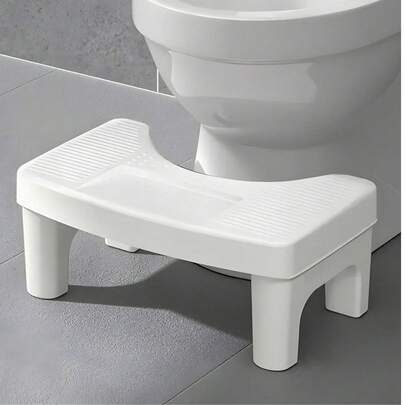 1件装人体工学浴室蹲姿辅助器，改善坐姿，易于清洁，舒适配件 | 浴室配件