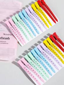 24/36/48 PCS Hairdressing Seamless Clip Duckbill Hairdressing Partition Clip One-Line Positioning Clip Alligator Hair Clip Hair Salon Hair Styling Tool Professional Hair Clips For Styling Sectioning, Non Slip No-Trace Duck Billed Hair Clips With Silicone Band, Salon And Home Hair Cutting Clips For Hairdresser, Women, Men, Pet, Back To School, Travel Holiday Essentials,Travel Essentials,Travel Essential,Hairstyle,Hairdressing,Hair,Travel,Hair Products,Hair Tools,Hair Stuff,Barber,Barber Accessories,Barbershop,Hairdressing Equipment