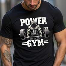 VitaFith Men's Fashionable Casual Sports, Gym, Hiking Outdoor T-Shirt, Cool Style, Spring/Summer - Black - View 1