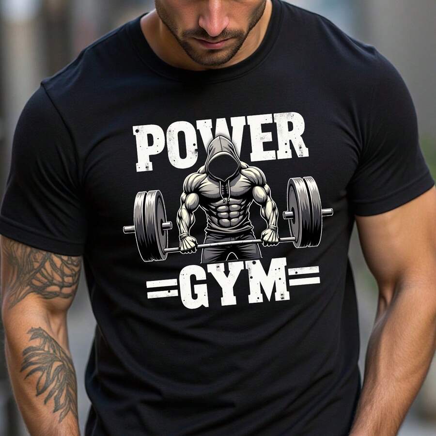 VitaFith Men's Fashionable Casual Sports, Gym, Hiking Outdoor T-Shirt, Cool Style, Spring/Summer - Black - View 1