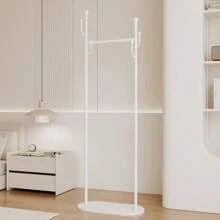 Minimalist Floor-Standing Clothes Rack, Bedroom Garment Storage Rack With Slate Shelving, Lightweight Luxury Coat Hanger Stand For Home