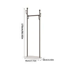 Minimalist Floor-Standing Clothes Rack, Bedroom Garment Storage Rack With Slate Shelving, Lightweight Luxury Coat Hanger Stand For Home