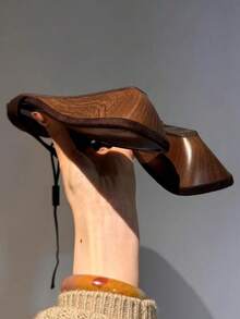 2025 年夏季新款法式绒面坡跟一脚蹬凉鞋，百搭低跟一脚蹬拖鞋