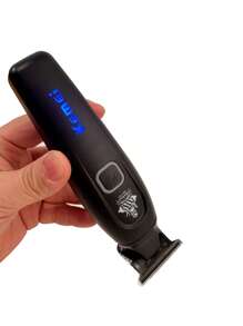 Kemei KM-1747 Tondeuse à cheveux professionnelle Nouvelle tondeuse à barbe électrique pour hommes Lame T à coupe zéro Tondeuse à cheveux avec espaceur de 0 mm Tondeuse sculptante pour barbier Utilisation domestique Cadeau d'anniversaire pour hommes Design