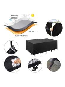 Oxford Cloth Furniture Cover Outdoor Garden Courtyard Sofa Chair Cover Waterproof Sunscreen Dustproof Cloth Cover