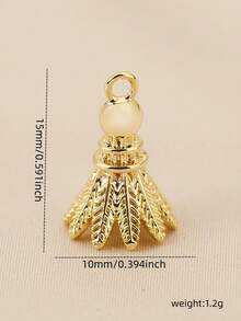 1 chiếc/3 chiếc mặt dây chuyền tự làm, hình cầu lông cá nhân hóa, chất liệu đồng, phụ kiện trang sức mạ vàng 18K. - Mặt dây chuyền cầu lông DIY - Xem 6