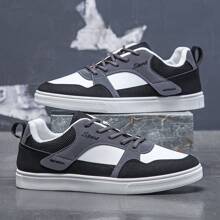 Tênis esportivos casuais da moda masculina, tênis chunky de cano baixo e respiráveis