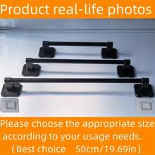 1 Piece Tool Home Wall-Mounted Punch-Free Towel Shelf Bathroom Wall-Mounted Storage Rack Bathroom Towel Single-Pole Toilet Toilet Bathroom Hardware Storage Rack
