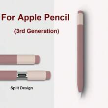 Compatible With Apple Pencil 3 USB-C Case Silicone Protective Retro Cover Pouch 3th Generation Skin Compatible With Apple IPad Pencil Touch Stylus Pen