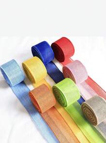 4pcs Colorful Holiday Decoration Ribbons, Birthday Party Decoration Webbing, Party DIY Bow Decoration Ribbons, Gift Wrapping Ribbons, Multiple Colors Available, Suitable For Birthday Parties, Graduation Season, Back To School Season, Holiday Celebrations, Weddings