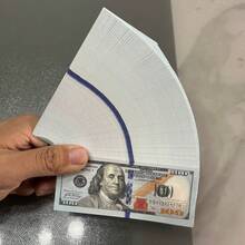 100/200/600pcs New $100 Bill Prop Money, Realistic Fake Paper Currency Toy Bills, Suitable For Christmas And Halloween Decorations, Not Real Money, Ideal For Kids Play - Multicolor - View 2