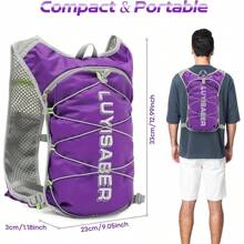 5L Marathon Running Hydration Vest, Lightweight Running Hydration Pack Without Water Bladder, Waterproof Sports Storage Bag Suitable For Triathlon, Marathon, Hiking, Running Sports Bag Summer Travel Accessories Vacation