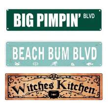 1 pieza Señal de metal rosa - Señal de calle "Tu mamá" Decoración de habitación estética y divertida, colección de letreros para decoración de dormitorio adolescente, mejor decoración de habitación estética