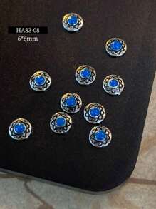 Geassorteerde 5 stuks/30 stuks/50 stuks nieuwe nagelkunst Boucheron-serie decoraties, vintage paleisstijl exotische platte versieringen, strass-steentjes