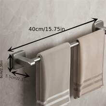 1 Piece Tool Home Wall-Mounted Punch-Free Towel Shelf Bathroom Wall-Mounted Storage Rack Bathroom Towel Single-Pole Toilet Toilet Bathroom Hardware Storage Rack