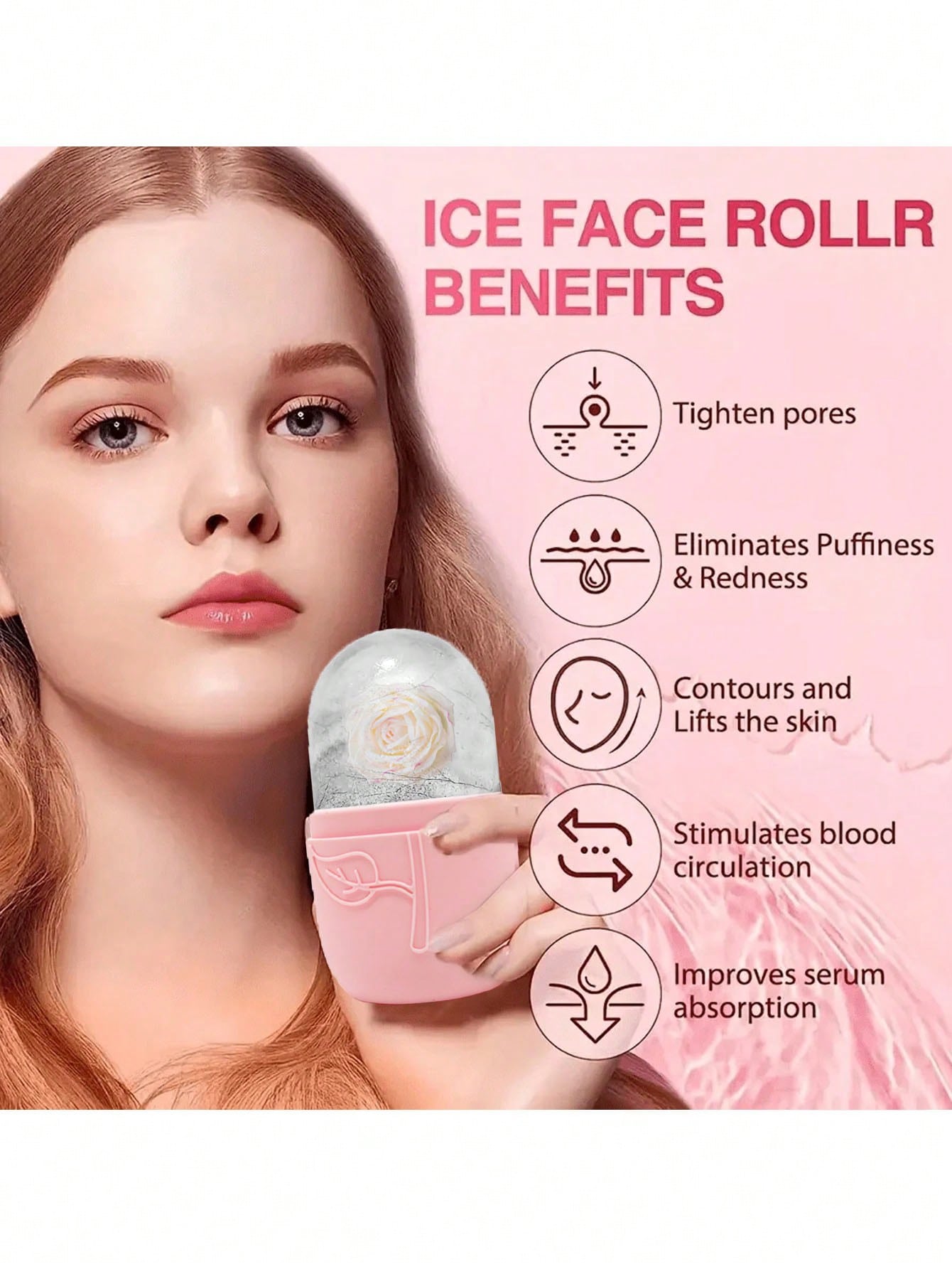 مجموعة أدوات تدليك الوجه بالثلج المكونة من 3 قطع -...