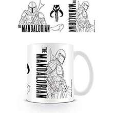 Disney Tasse de petit-déjeuner  Line Art Design exclusif et capacité idéale - Tasse au design The Mandalorian avec prise en main confortable et compatible lave-vaisselle et micro-ondes, idéale pour toutes les boissons ⚫ Livraison GRATUITE ✅ Livraison 24/48h en Espagne (péninsule) - Multicolore - Voir 2