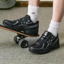 NB男鞋女鞋2025新款740系列复古跑步鞋时尚运动休闲老爹鞋情侣鞋U740BM2 - 黑色 - 查看 1