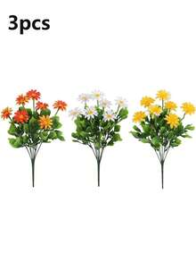 Bó hoa cúc nhựa nhân tạo ngoài trời 10 bó, hoa bụi giả chống tia UV dùng cho gia đình, khách sạn, văn phòng, đám cưới, tiệc tùng, vườn, hiên nhà, cửa sổ, tang lễ, chụp ảnh - Thích hợp cho lễ Phục sinh, ngày lễ tình nhân, ngày của mẹ, ngày lễ thánh Patrick - Nhiều màu sắc, trang trí mùa thu, mùa thu - Nhiều màu - Xem 15