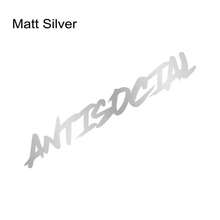 80x13cm 汽车挡风玻璃贴纸 反社会创意造型摩托车车窗乙烯基装饰贴花汽车改装配件通用适用于奥迪宝马丰田斯巴鲁雷克萨斯雪佛兰 GMC