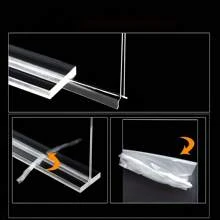 Vertical T-Shaped Clear Plastic Sign Holder, A5 Size (5.8in*8.2in) Menu Stand, Suitable For Restaurants, Offices, Schools, Shops And Home Use Table Tent