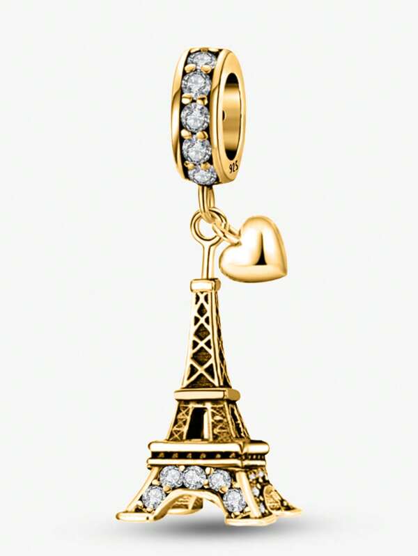 1 Stück Mode Stadt Charm Perle, passend für Frauen Armbänder, Armreifen, DIY Schmuckherstellung und tägliche Outfit Accessoires, Schmuckdekoration für Mädchen