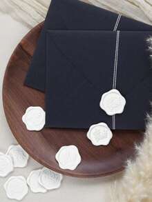 20/30/50/100 Pcs Wax Seal Stickers, Wedding Invitation Envelope Seal Stickers, Self Adhesive Envelope Seals, Perfect For Wedding, Invitation, Envelopes, Gift Wrapping, Christmas