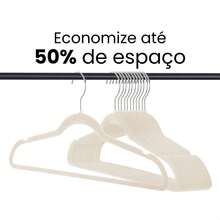 KONTUZ Bộ 40 Móc treo đồ bằng nhung siêu mỏng chống trượt cho trẻ em Trang trí phòng Trang trí nhà Trang trí mùa thu Trang trí phòng ngủ - Màu be - Xem 5