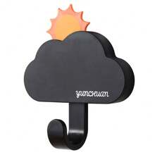 1 Pc Sun Moon Adhesive Hook No Hole Door Rear Wall Hanging Strong Load Bearing Party Activities No Trace Hook