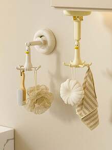 1 个吸盘挂钩，防锈 6 爪壁挂式浴室挂钩，防水，适用于厨房