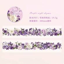 1 Stück dekorative Blumen Washi Tape, Bürobedarf, wasserfeste PET-Tape für Scrapbooking und Rückkehr zur Schule zum Basteln für den Grenzüberschreitenden Handel