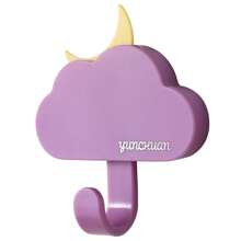 1 Pc Sun Moon Adhesive Hook No Hole Door Rear Wall Hanging Strong Load Bearing Party Activities No Trace Hook