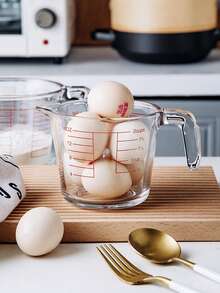 Measuring Cup With Scale Glass Household Large Capacity Eggbeater Cup Flour Ml Measuring Cup Baking Scale Cup - Multicolor - View 4
