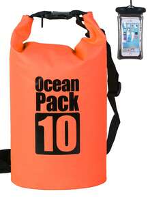 1 件户外露营沙滩防水袋、单肩/背包式干燥袋、便携式多功能防水背包（附赠防水手机壳）