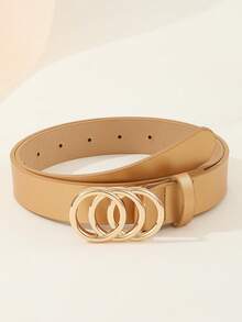 Bộ 3 chiếc thắt lưng thời trang trang trí bằng da giả cổ điển có khóa ba vòng cho nữ mùa hè, mùa thu, mùa đông, Halloween - Nhiều màu - Xem 12