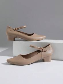 [2025] Sandalias con punta puntiaguda y cordones para mujeres, zapatos de estilo Mary Jane de moda para ir al trabajo, citas, fiestas, vacaciones, temporada de primavera, nuevos sandalias de vestir con tacón alto y cristales simples