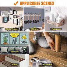 1pc Super Strong Washable & Reusable Double-Sided Tape, Transparent Double-Layered Adhesive Tape, Waterproof & Suitable For Organizing Office & Kitchen Tools Back To School