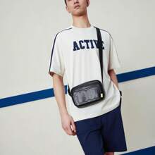 XTEP Special Step Shoulder Bag For Both Men And Women, 2025 Spring Couple Shoulder Bag, Sports Small Bag, Leather Bag, Couple Crossbody Bag, Genuine Product 876237130010