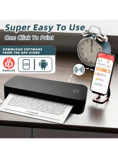 Marklife طابعة ملصقات حرارية محمولة A4 من ماركة Ma...