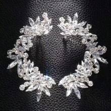 1pc Asymmetrical Rhinestone Ear Cuff, Fashionable & Versatile, Elegant European & French Style, Cross-Border Item - Multicolor - View 7